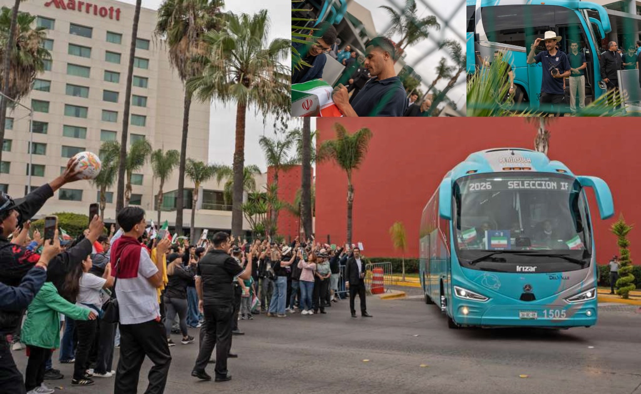 Aficionados se dieron cita para despedir a la selección iraní.