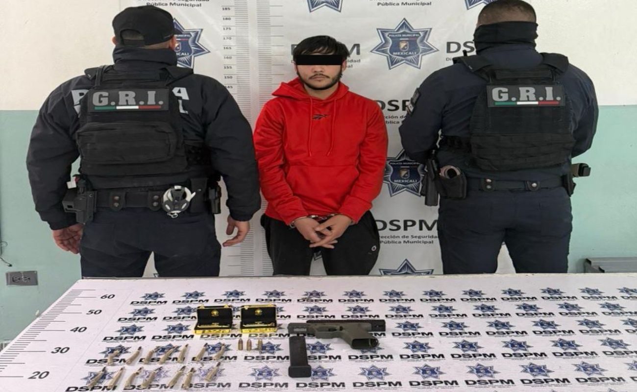 Mauro Fabricio “N” de 20 años de edad, fue detenido tras persecución policiaca.