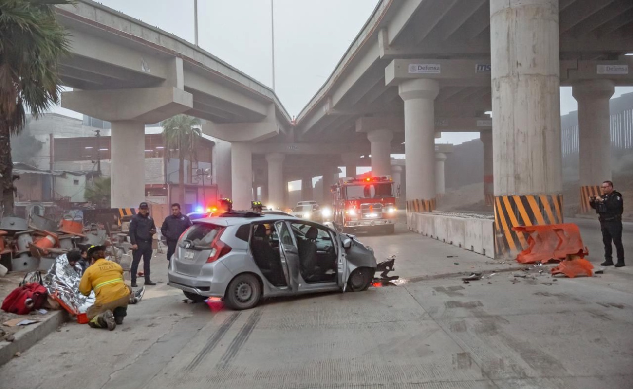 El accidente ocurrió la mañana de este domingo.