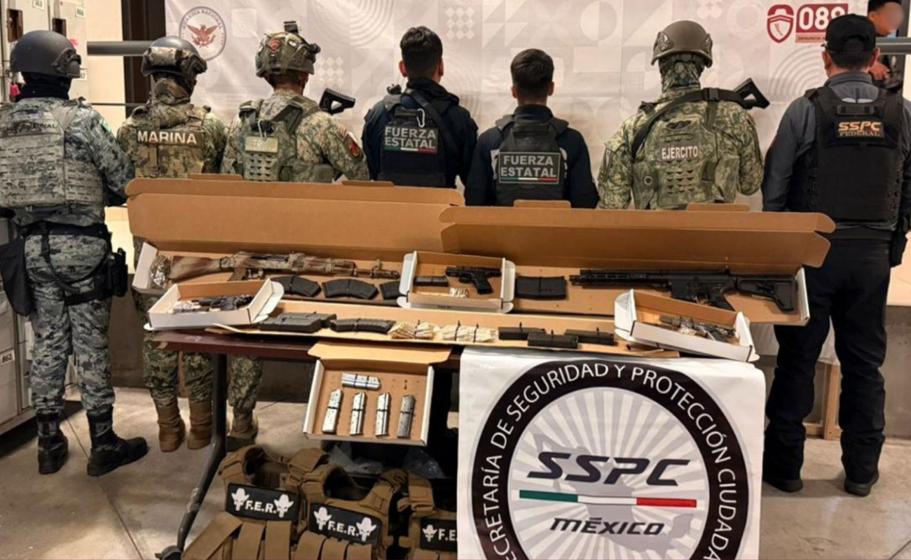 Aseguran fusiles y equipo táctico en Tijuana gracias a denuncia ciudadana