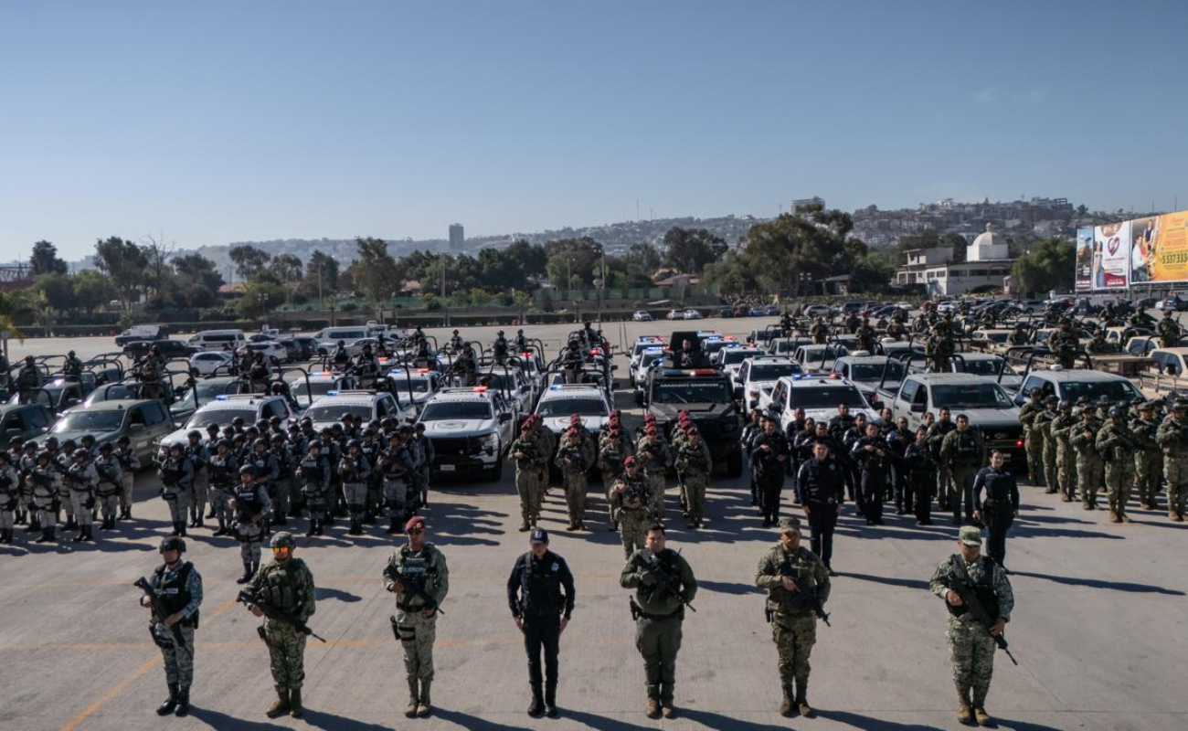 Autoridades de los tres órdenes de gobierno realizaron este sábado 21 de marzo una demostración del despliegue operativo interinstitucional.