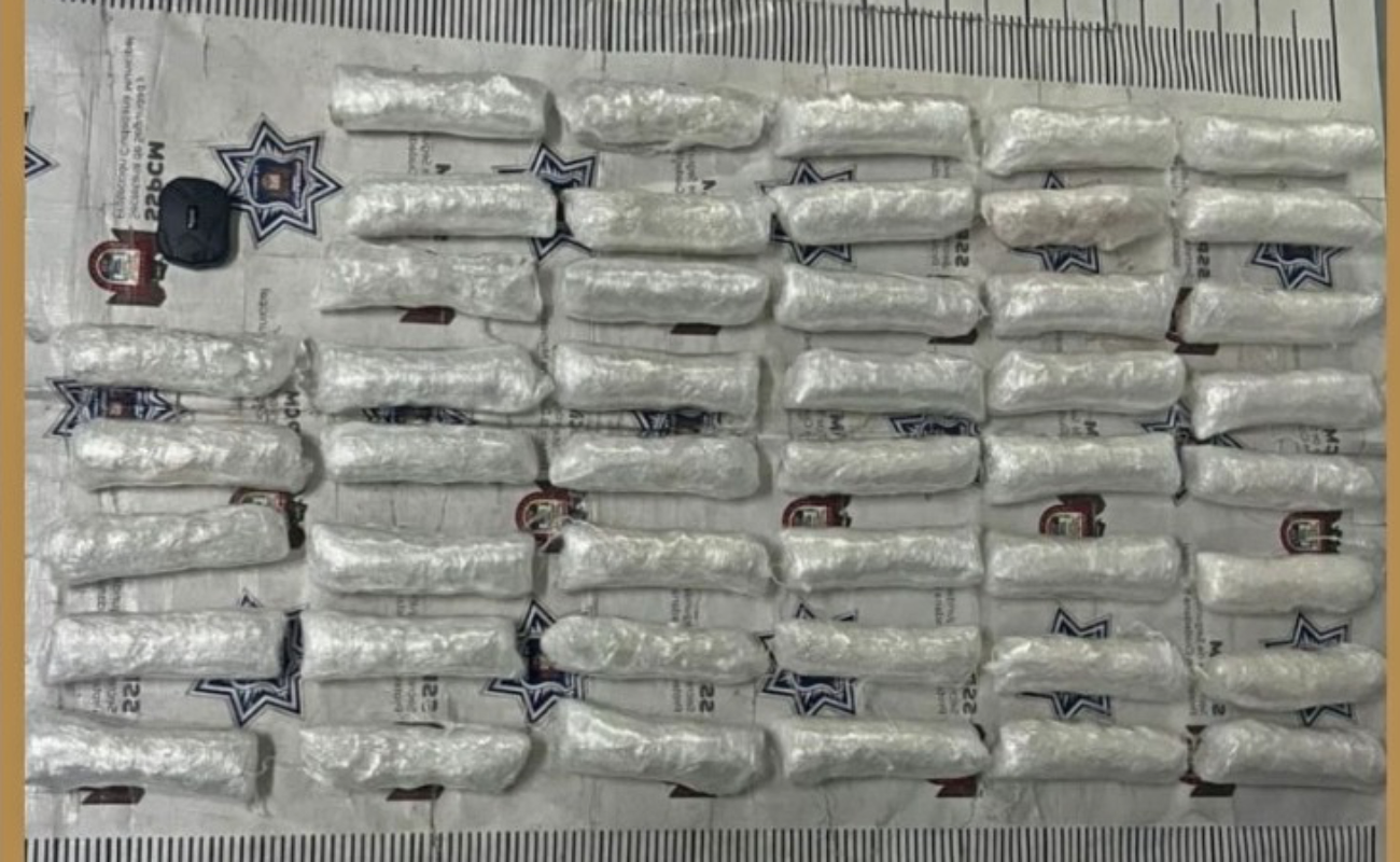 Localiza Policía Municipal más de 20 kilos de “cristal” en la colonia Los Sausillos