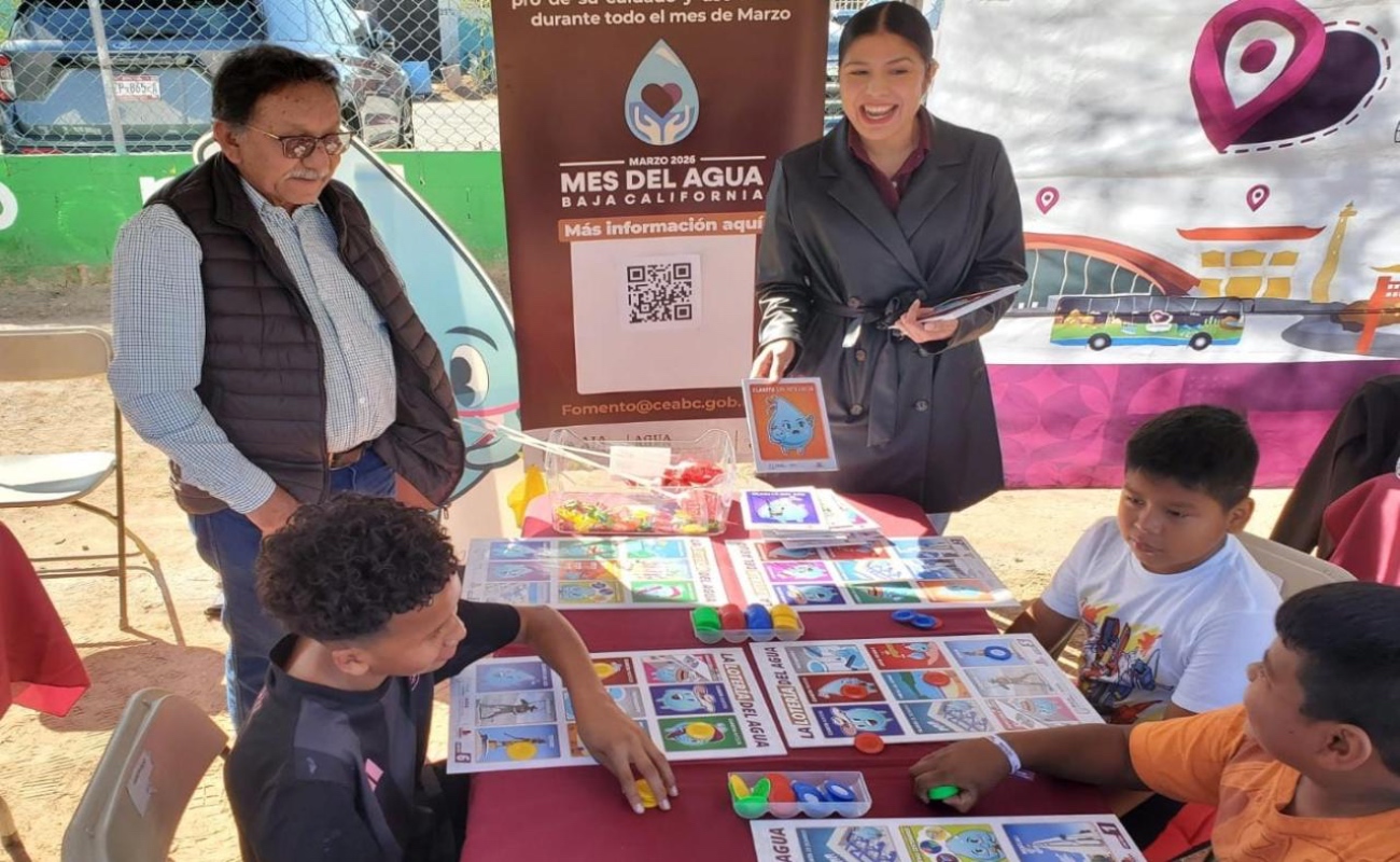 Forma parte del material didáctico para que los pequeños aprendan el cuidado y aprovechamiento del agua.