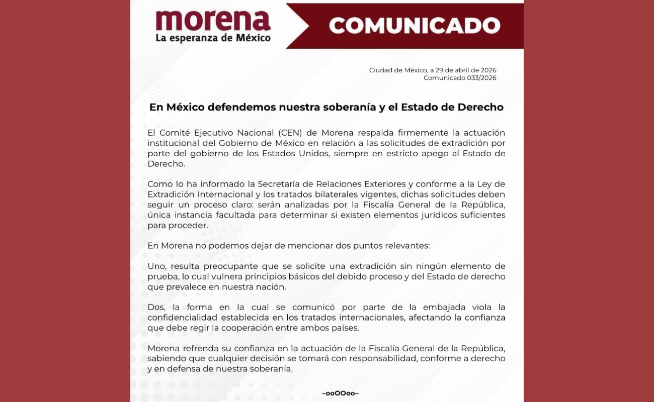Acusación de EEUU contra Rocha Moya vulnera Estado de Derecho