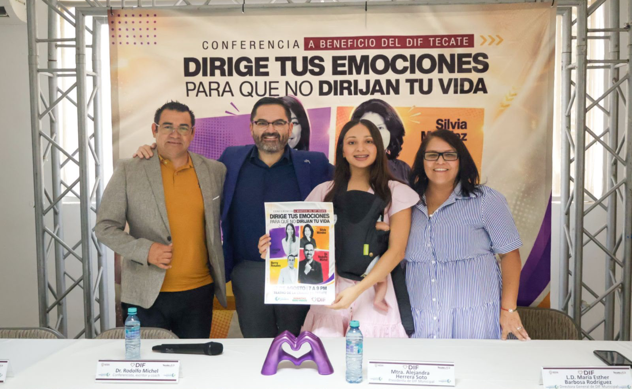 Invita DIF Tecate a la conferencia “Dirige tus emociones para que no dirijan tu vida”