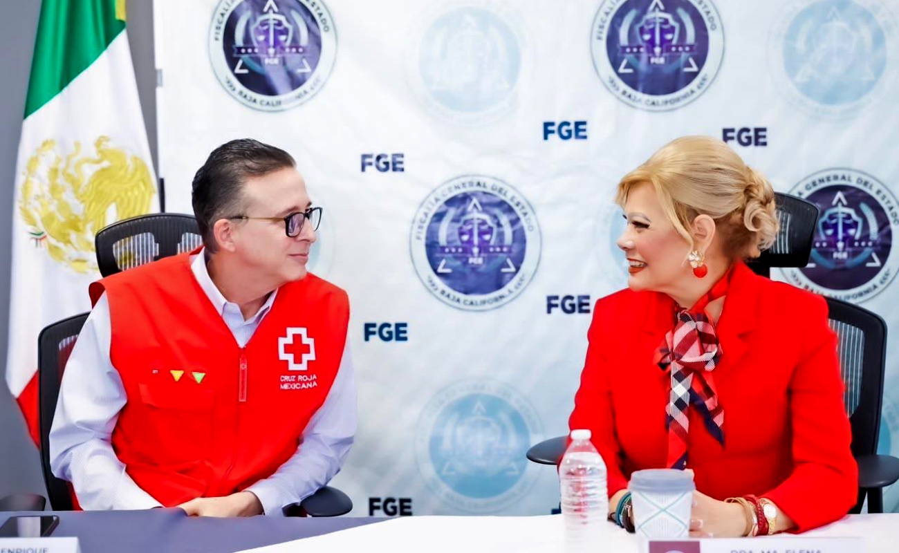 Firman Fiscalía BC y Cruz Roja convenio para atender emergencias