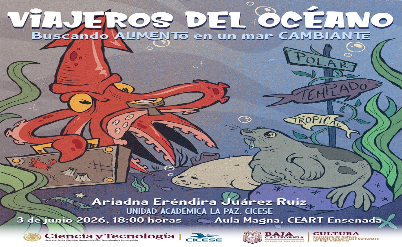 Invita el CICESE a charla “Viajeros del océano”