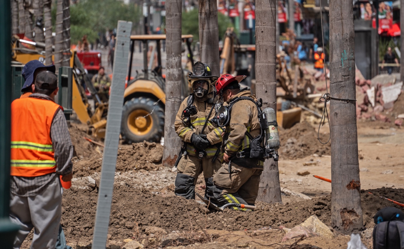 Se registra fuga de gas en Zona Centro de Tijuana