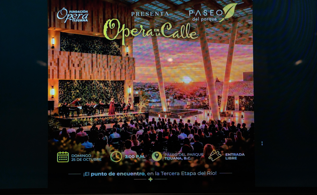 Llega Ópera de Tijuana a Paseo del Parque para promover el arte y la cultura