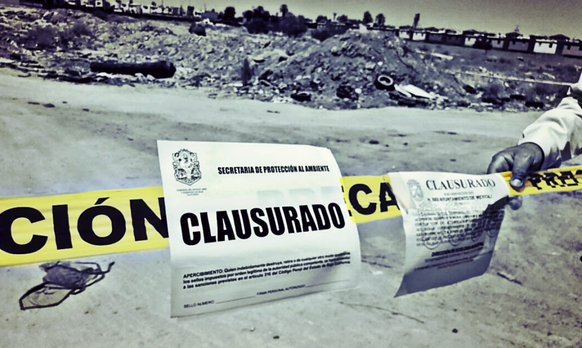 Clausuran tiradero de residuos clandestino en Tijuana