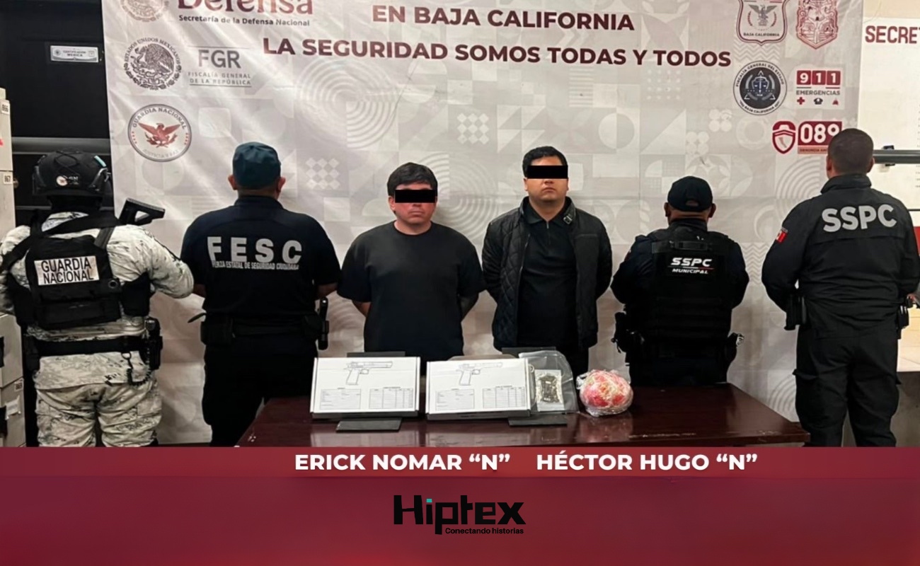 Los detenidos fueron puestos a disposición de la Fiscalía General de la República (FGR).