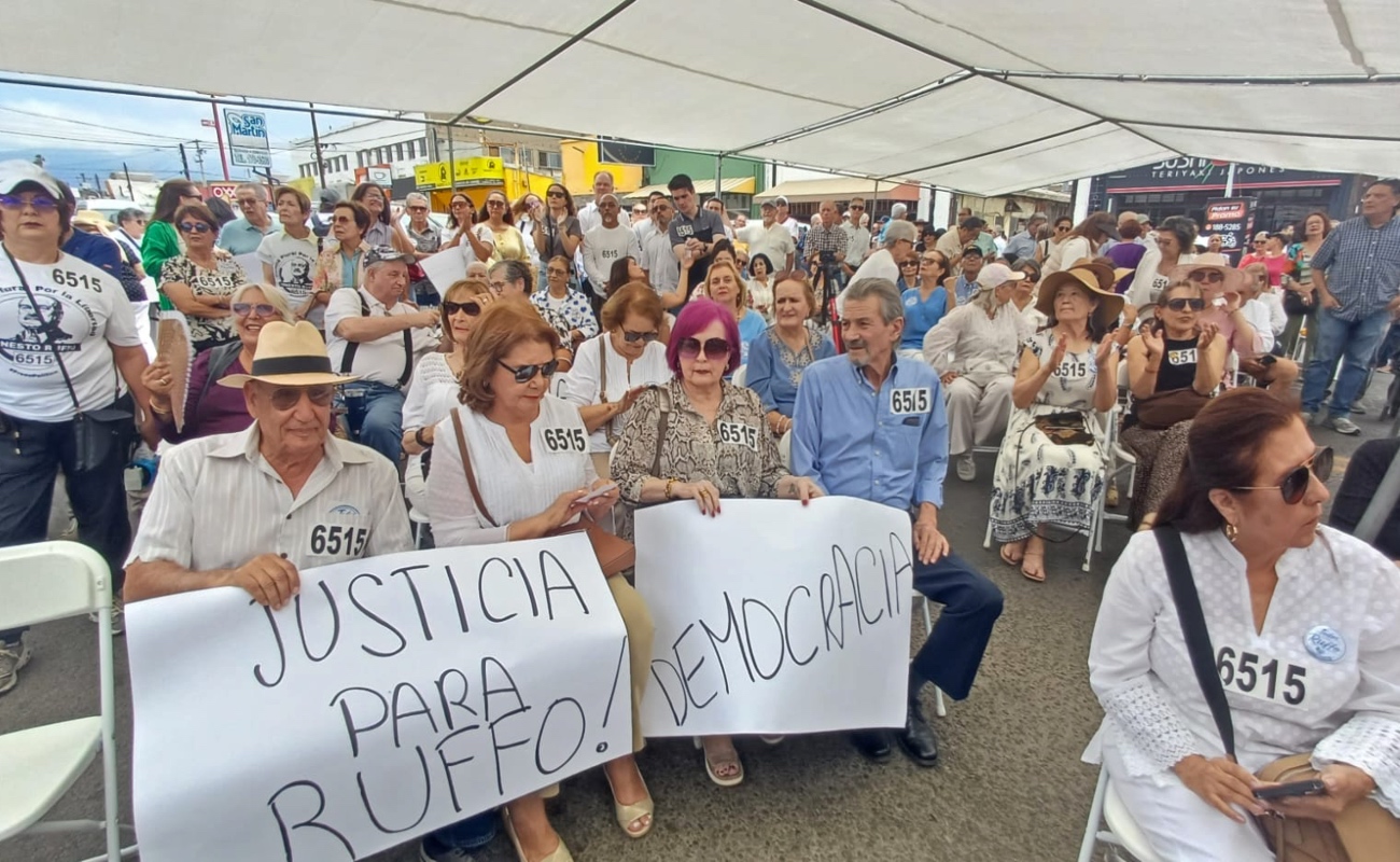 Buscan que Ruffo lleve proceso judicial desde su casa