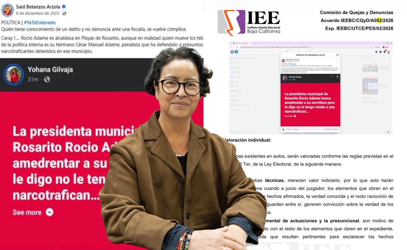 Denuncia alcaldesa de Rosarito al periodista Said Betanzos por presunta Violencia Política de Género