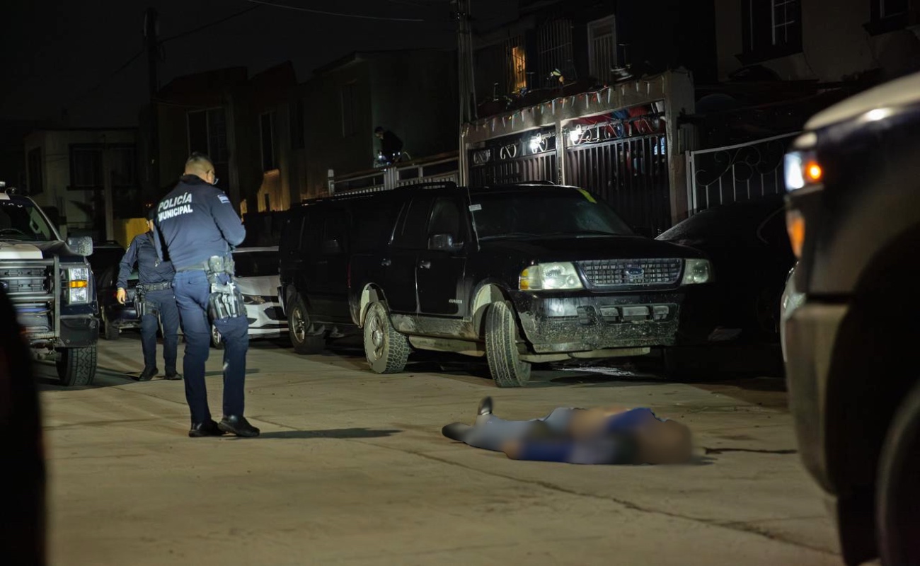 En el lugar se localizaron tres cartuchos percutidos.