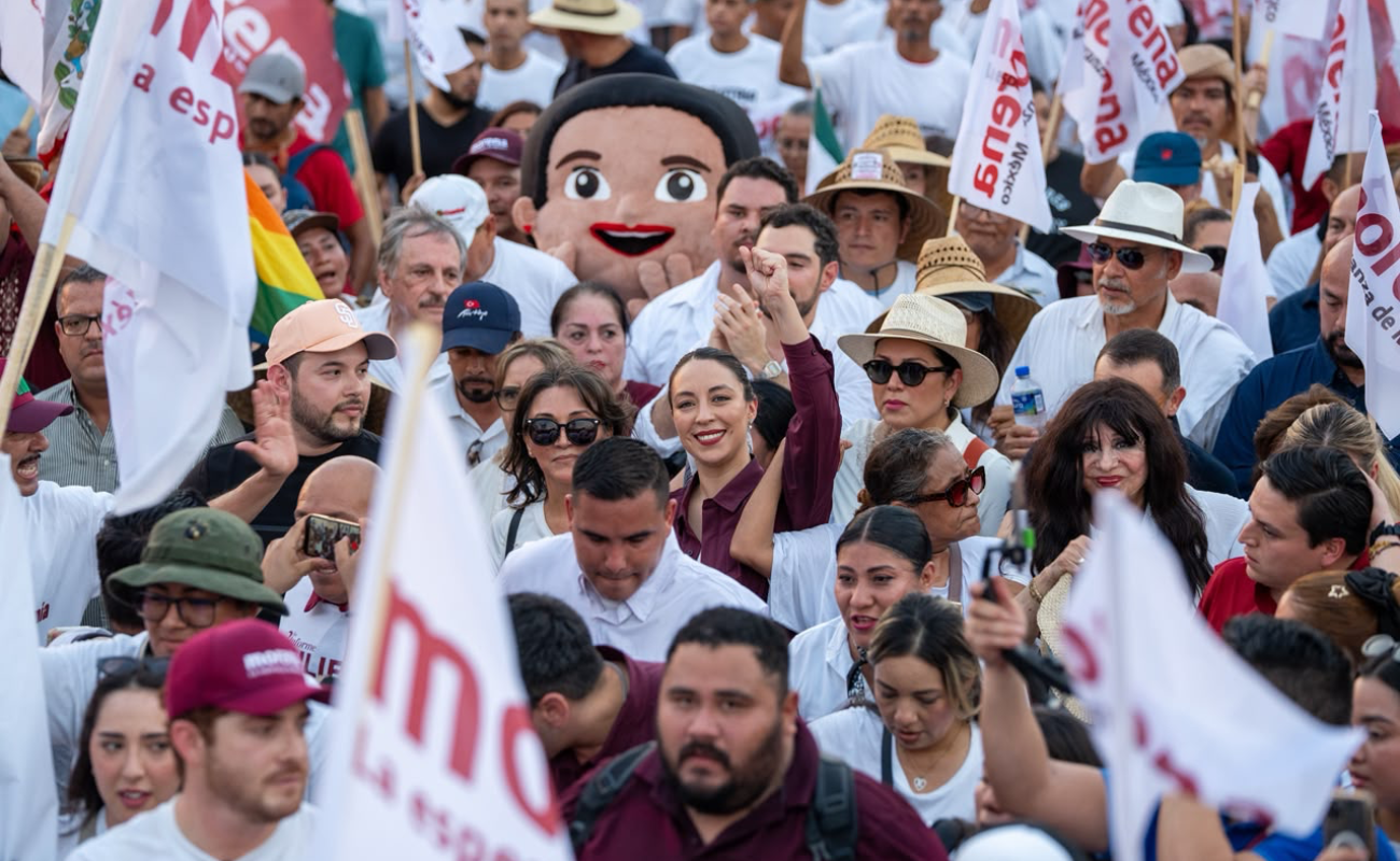 Julieta Ramirez fue arropada por más de 10 mil personas que la quieren como coordinadora de la 4T en BC