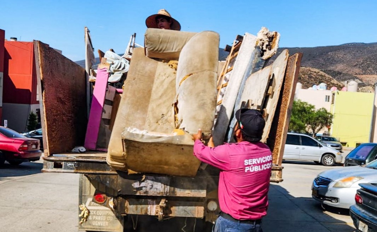 Realiza Gobierno de Ensenada operativo de recolección de basura de traspatio