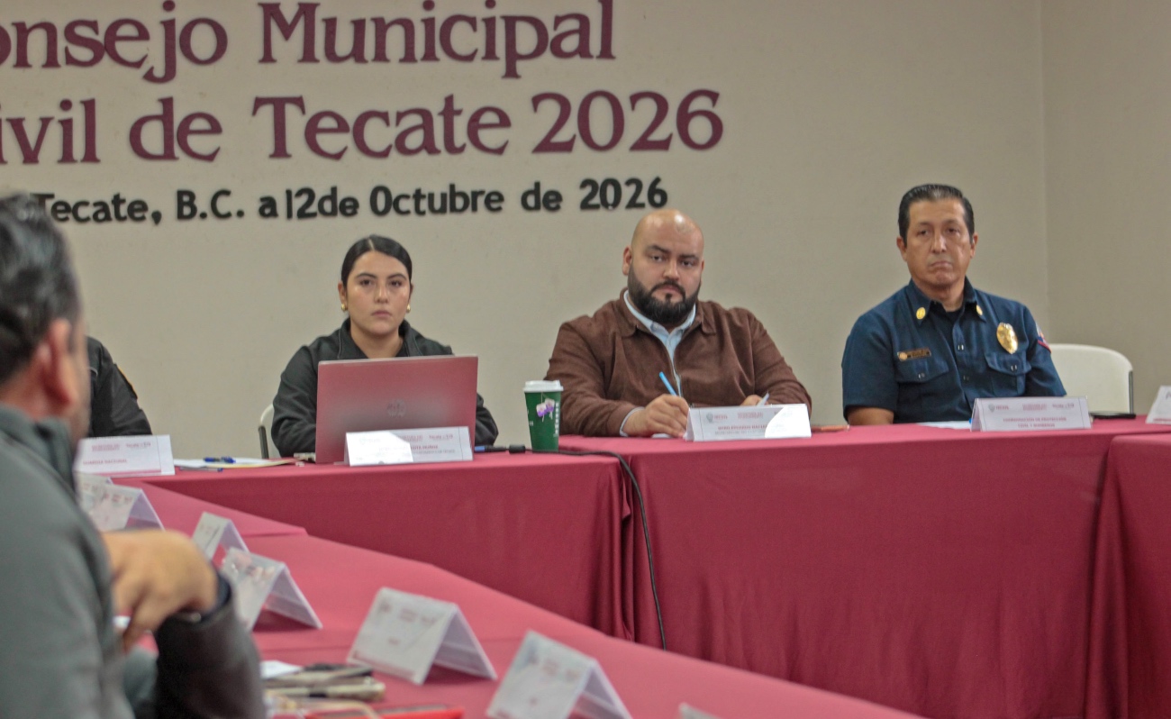 Fortalece Tecate la coordinación para atender afectaciones por lluvias
