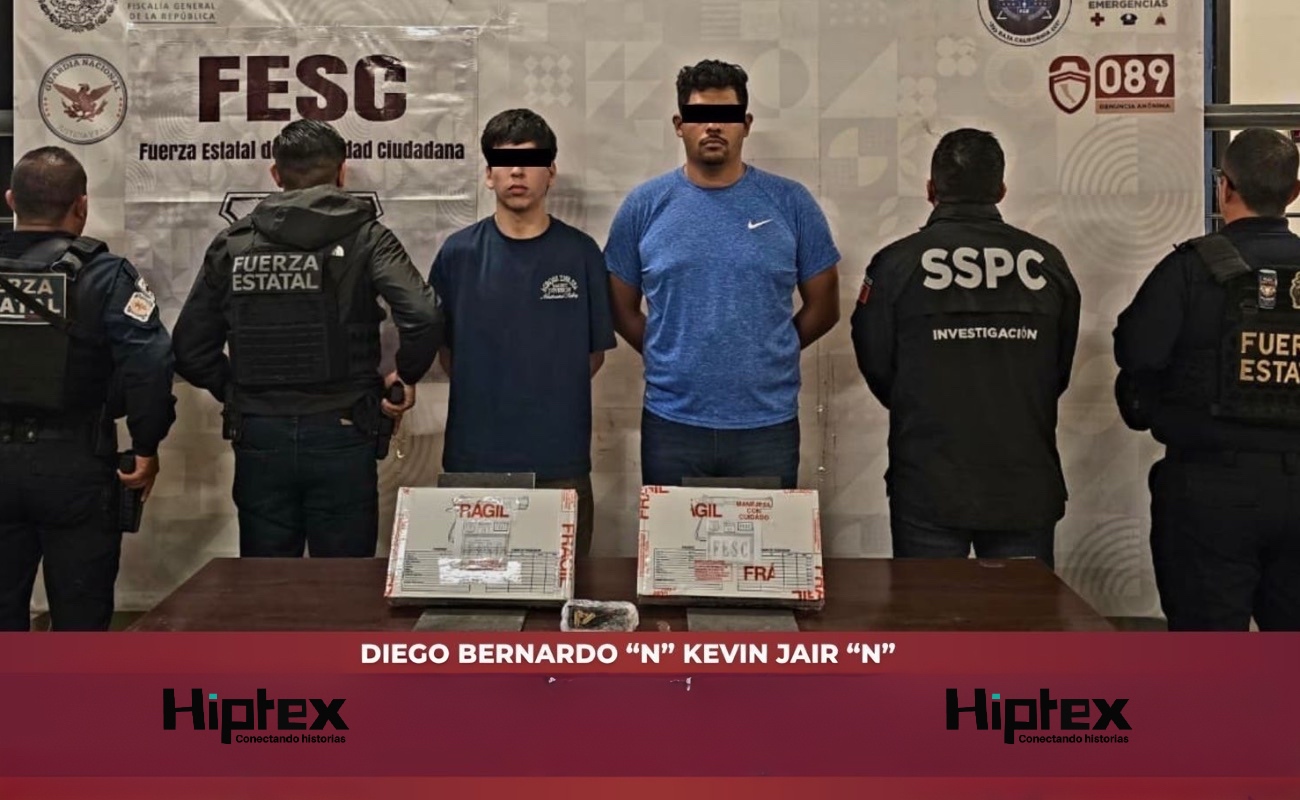 Los detenidos quedaron a disposición de la Fiscalía General del Estado (FGE).