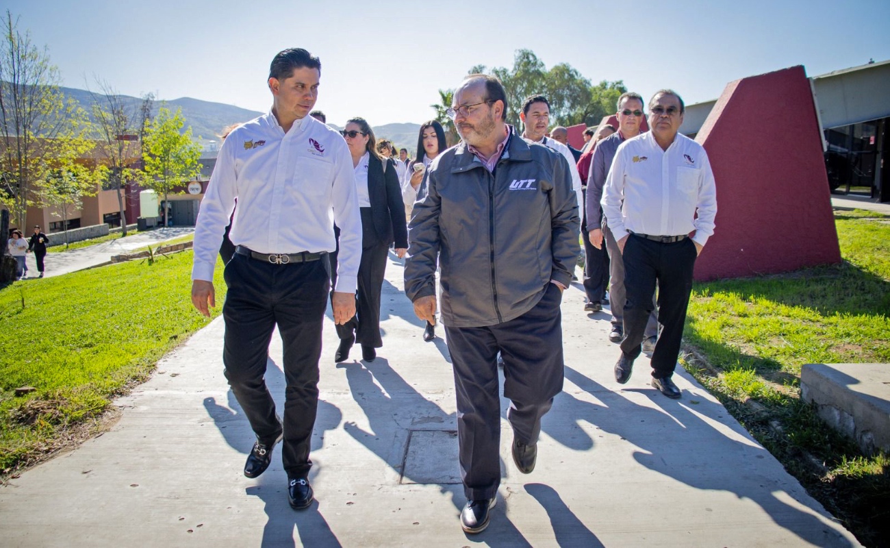 Directores de CECyTE BC Zona Costa visitaron la UTT para refrendar su compromiso con las carreras tecnológicas.