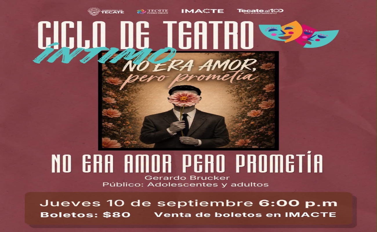 Invita IMACTE a vivir una experiencia íntima con la obra “No era amor, pero prometía”