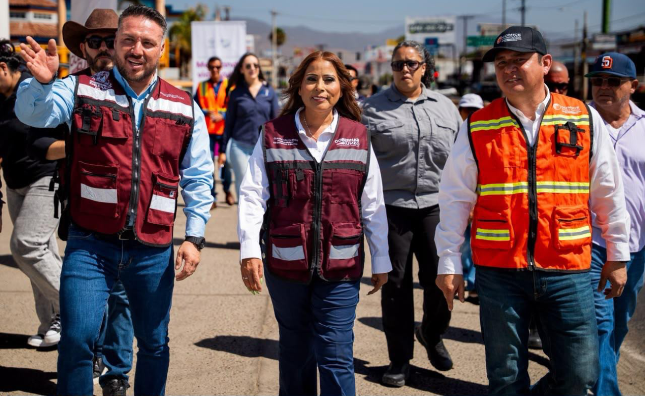 Claudia Agatón supervisa obras de rehabilitación vial y fortalece coordinación con sector de la construcción