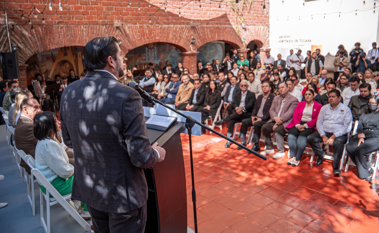 Como parte de la ceremonia, se recordó la cronología que dio origen al Gobierno Municipal de Tijuana.