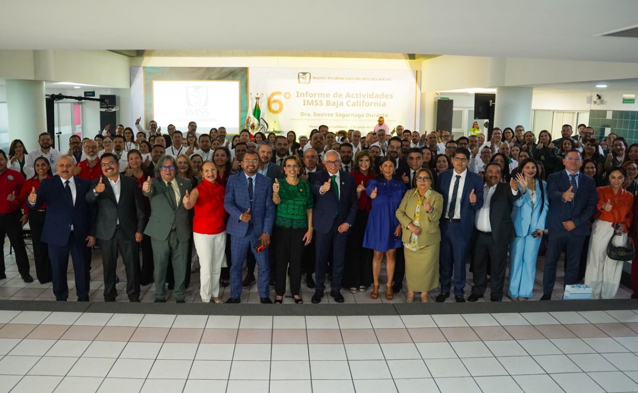 Presenta IMSS BC informe de labores; respalda gobierno estatal fortalecimiento de servicios de salud