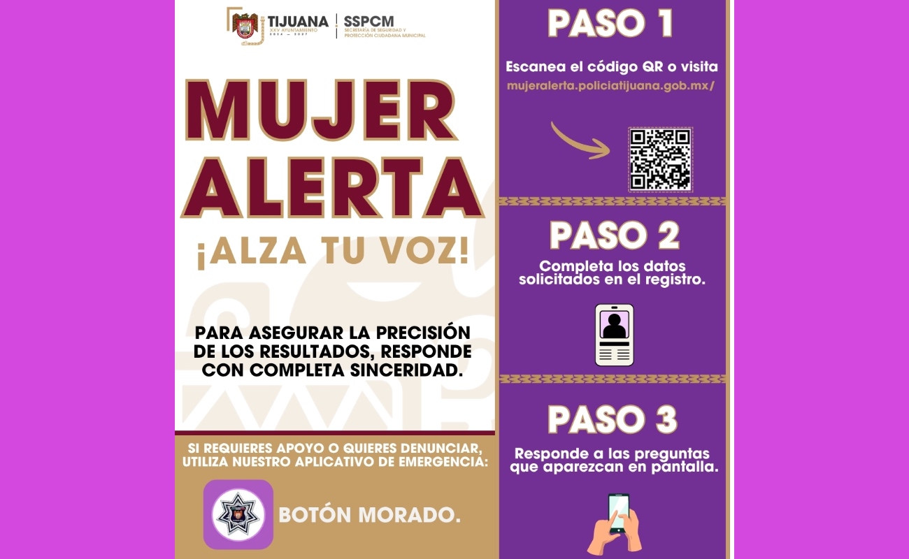 Promueven detección oportuna de señales de riesgo con “Mujer Alerta”