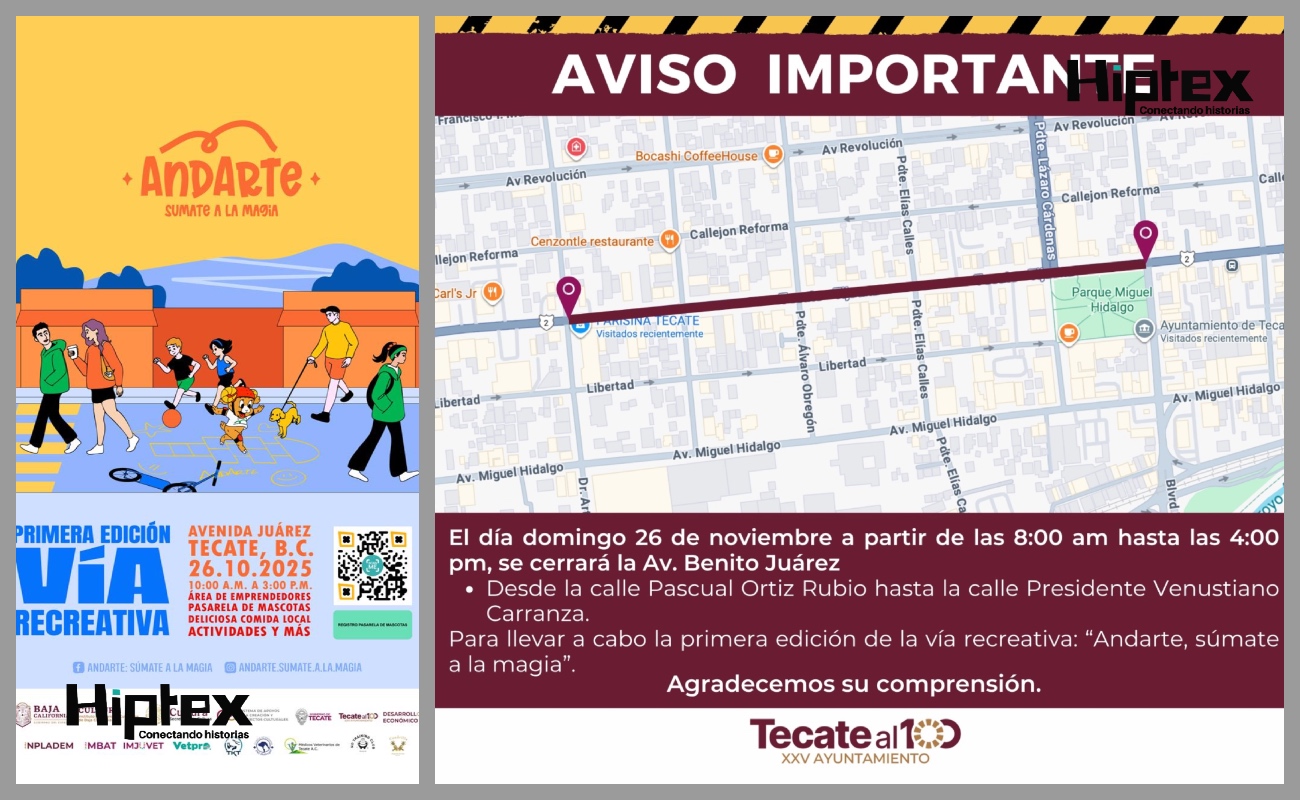 Primera Edición de la Vía Recreativa “AndArte, súmate a la magia” este domingo