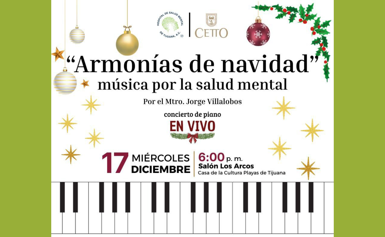 Invita Hospital de Salud Mental a concierto navideño