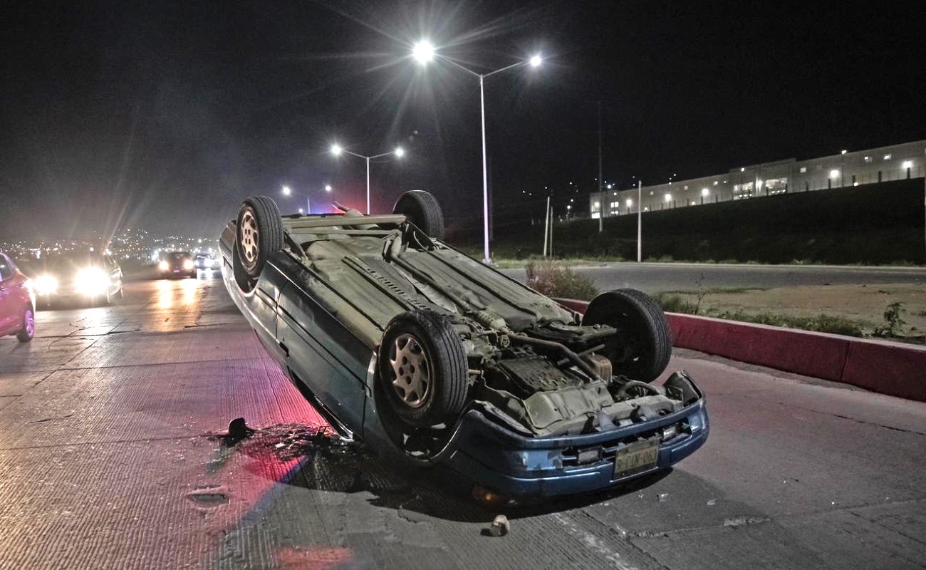 Otra volcadura en el Bulevar 2000; no hubo personas lesionadas