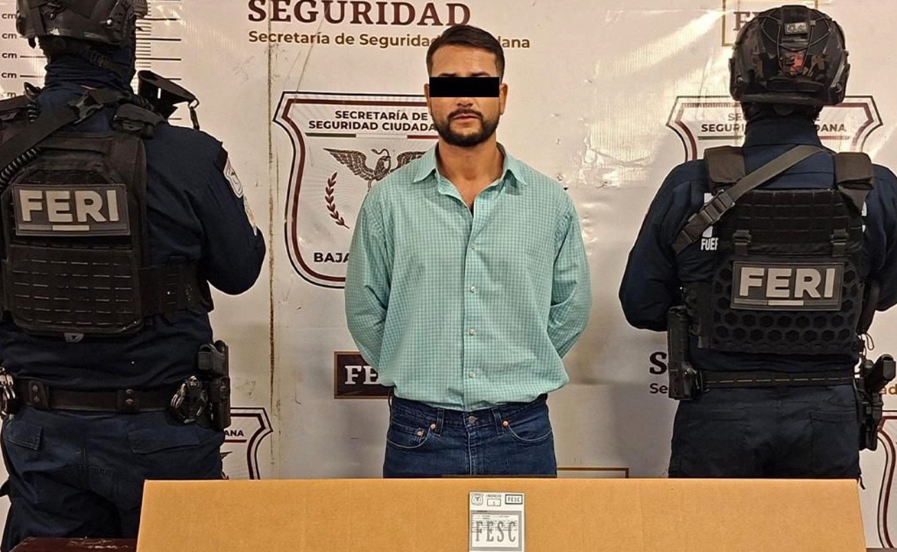 Asegura Fuerza Estatal arma larga y detiene a presunto generador de violencia en Tijuana