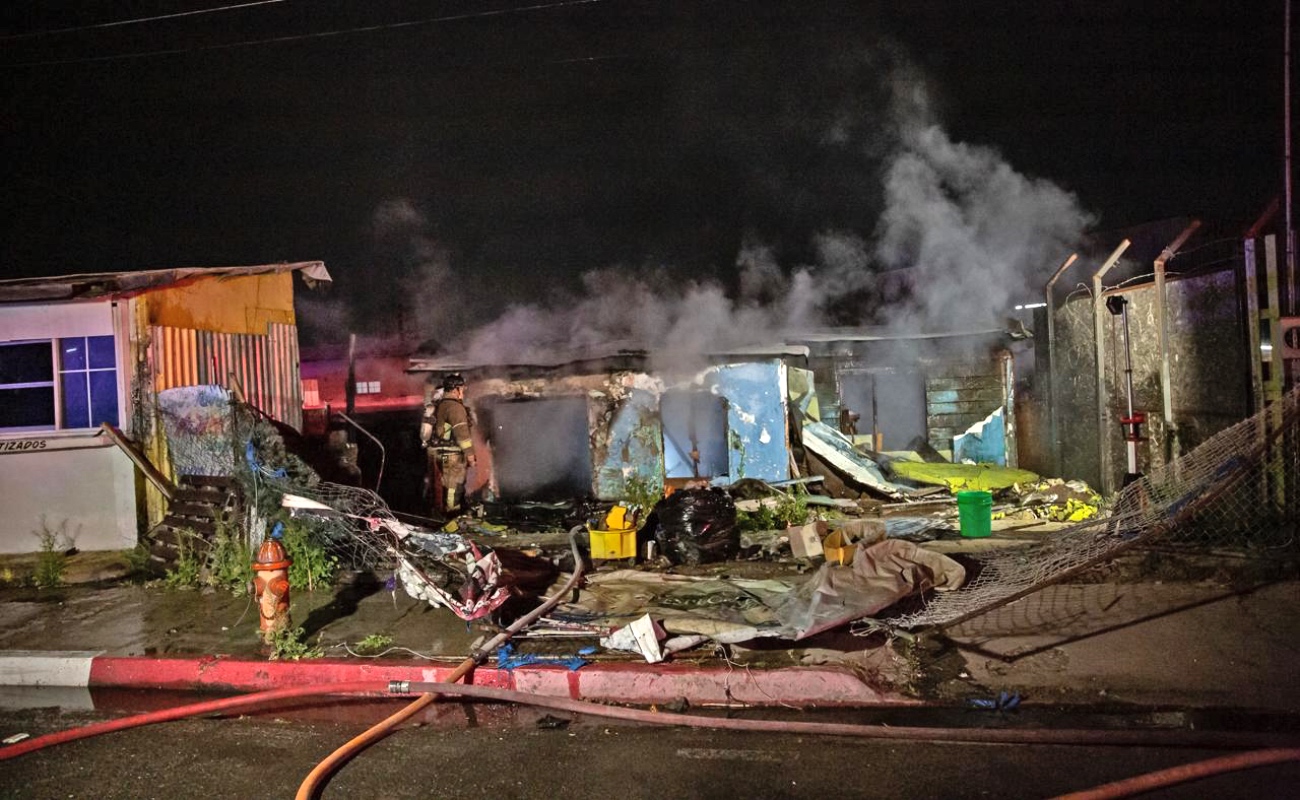 Incendio consume cuartería en la colonia Alemán
