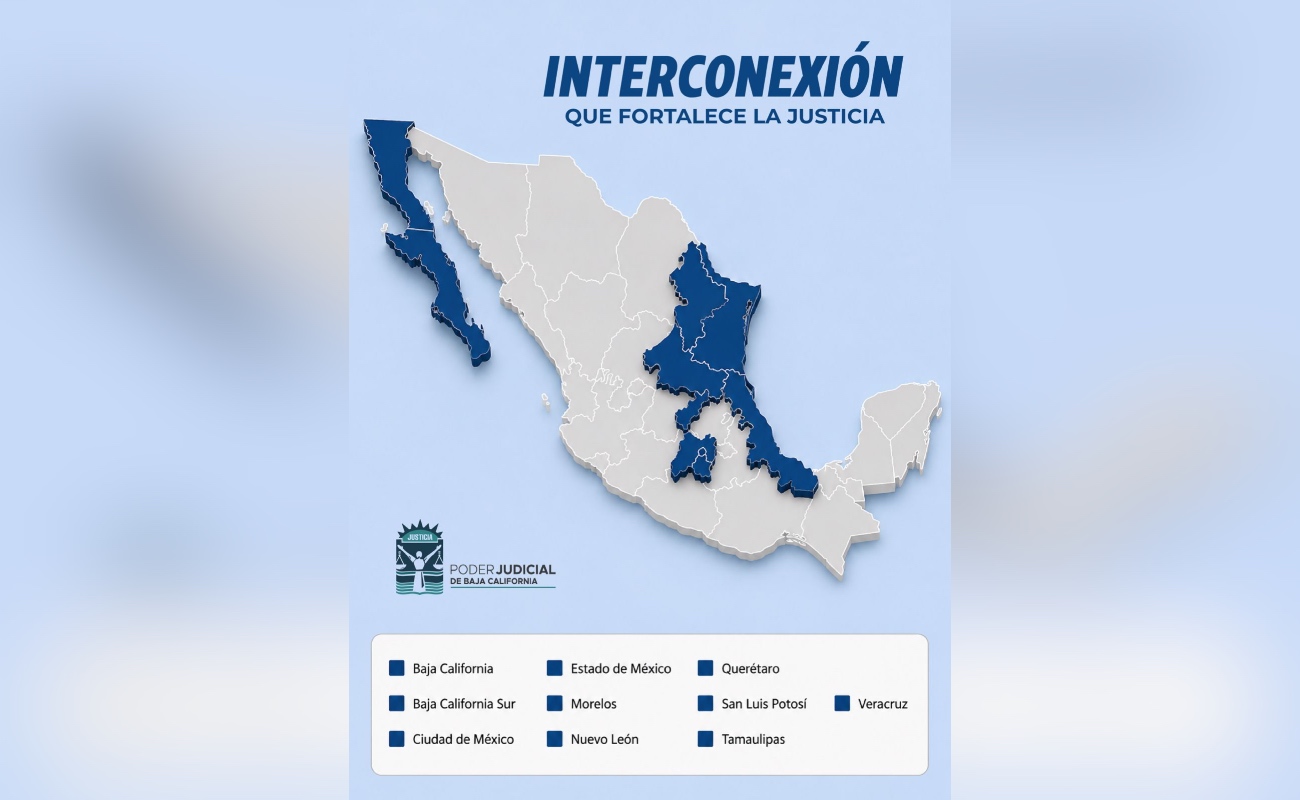 Desarrolla Poder Judicial de BC interconexiones con otros poderes judiciales del país