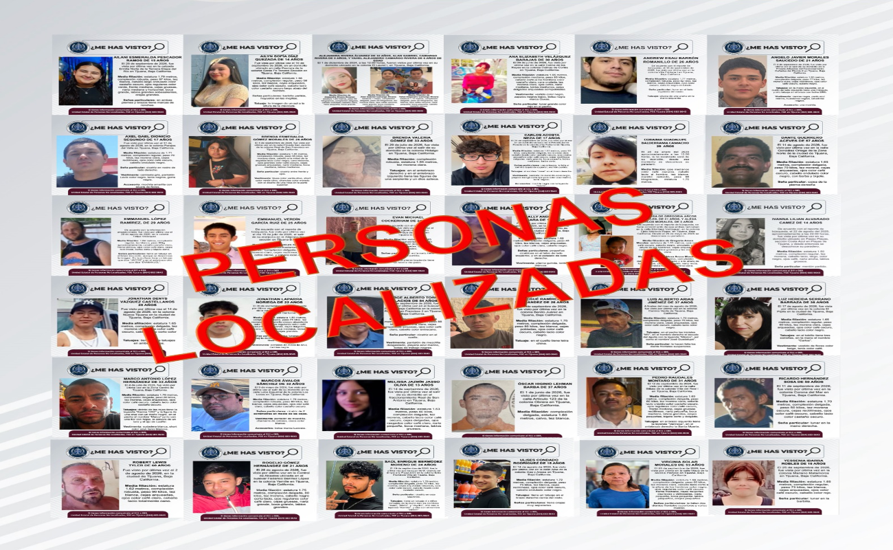 Localiza FGE a 39 personas reportadas como desaparecidas