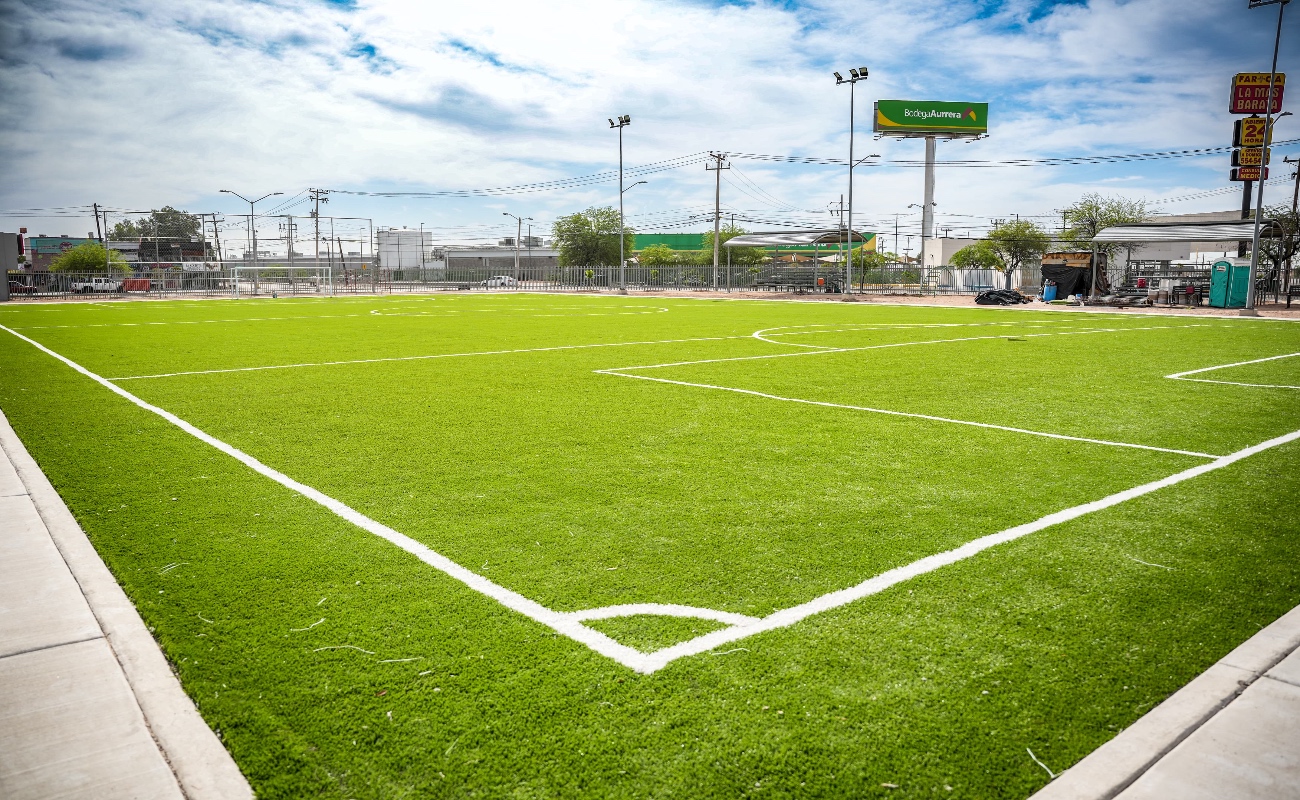Más espacios deportivos en Mexicali, se concluye rehabilitación del Parque Villas de la República