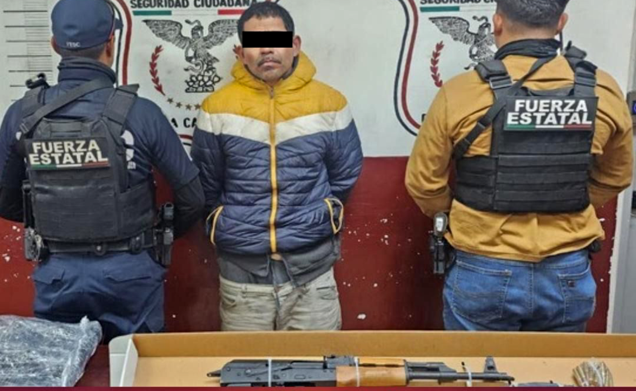 Capturan a “El Cholo” en posesión de arma larga