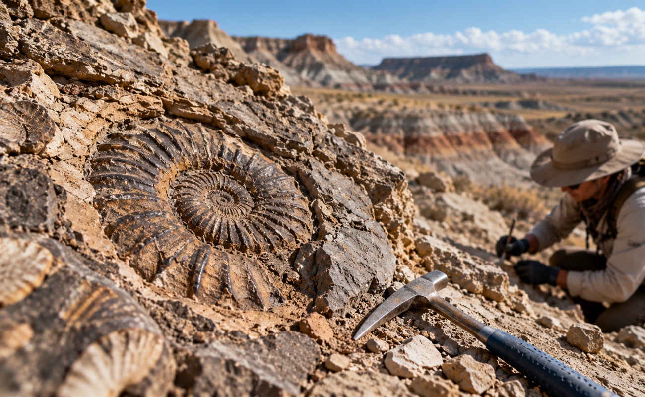 Los fósiles preservados en capas de roca permiten reconstruir la evolución de la biodiversidad y estudiar las grandes extinciones que marcaron la historia de la Tierra.