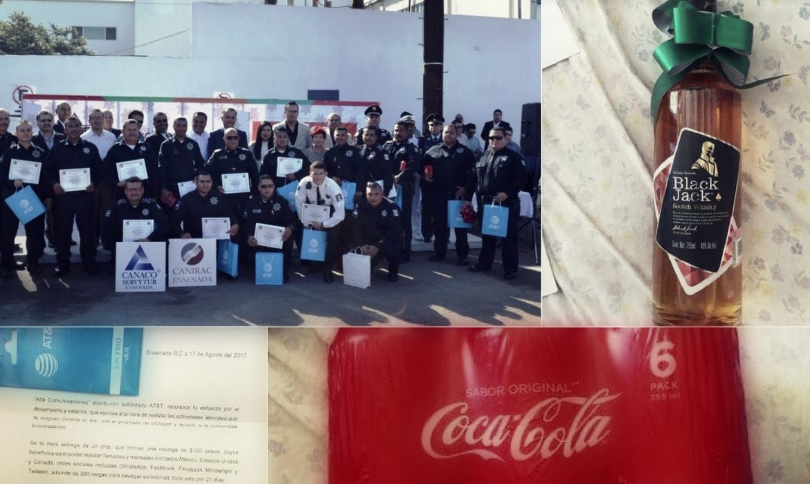 “Incentivan” a policías con whisky, cerveza, sodas y tiempo aire