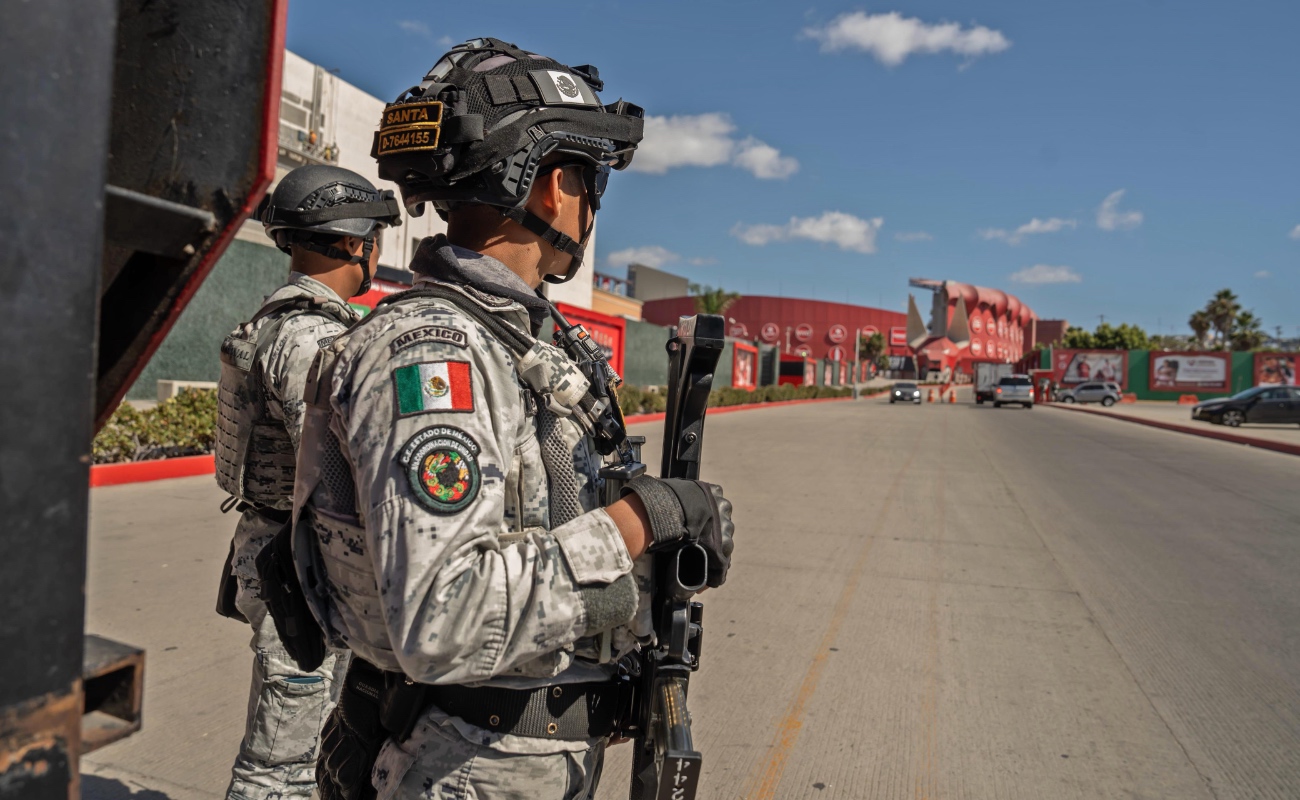 Refuerza Guardia Nacional vigilancia en el Estadio Caliente previo a la estancia de la Selección de Irán