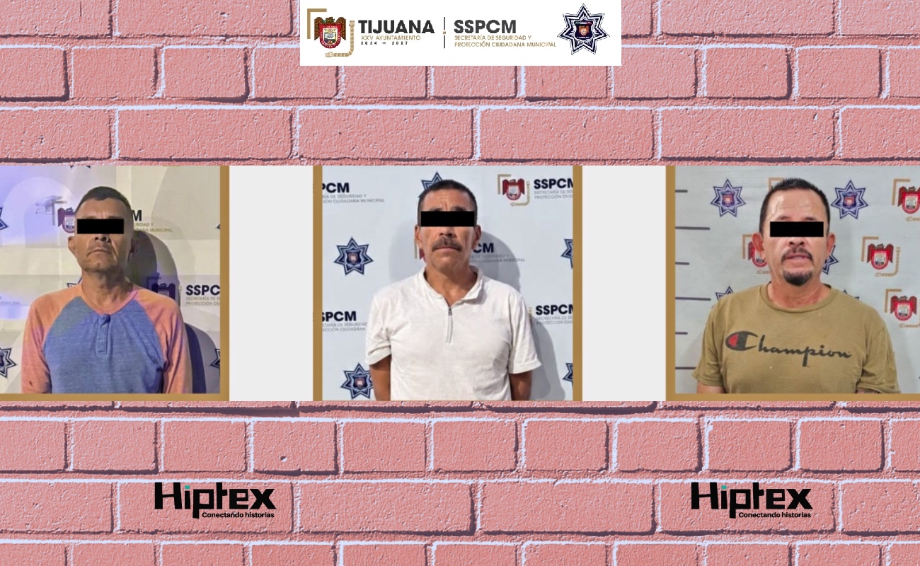 Los detenidos quedaron a disposición de la Fiscalía BC.