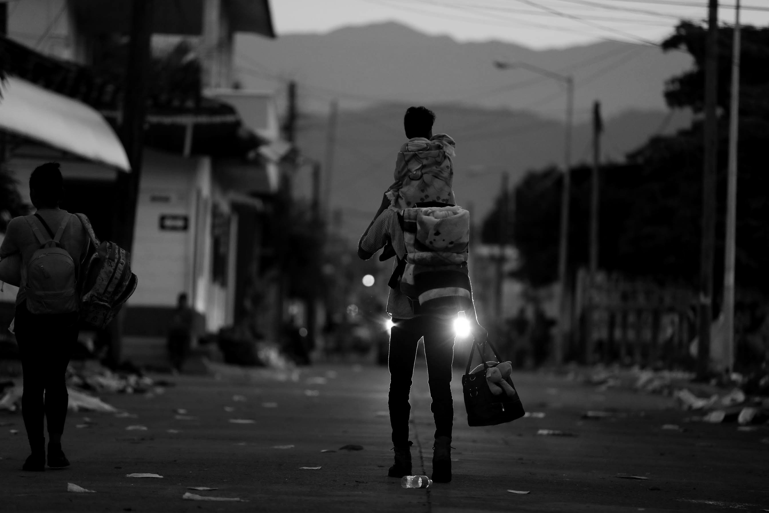 Los migrantes se encontraban abandonados en una carretera de Veracruz (Foto ilustrativa)