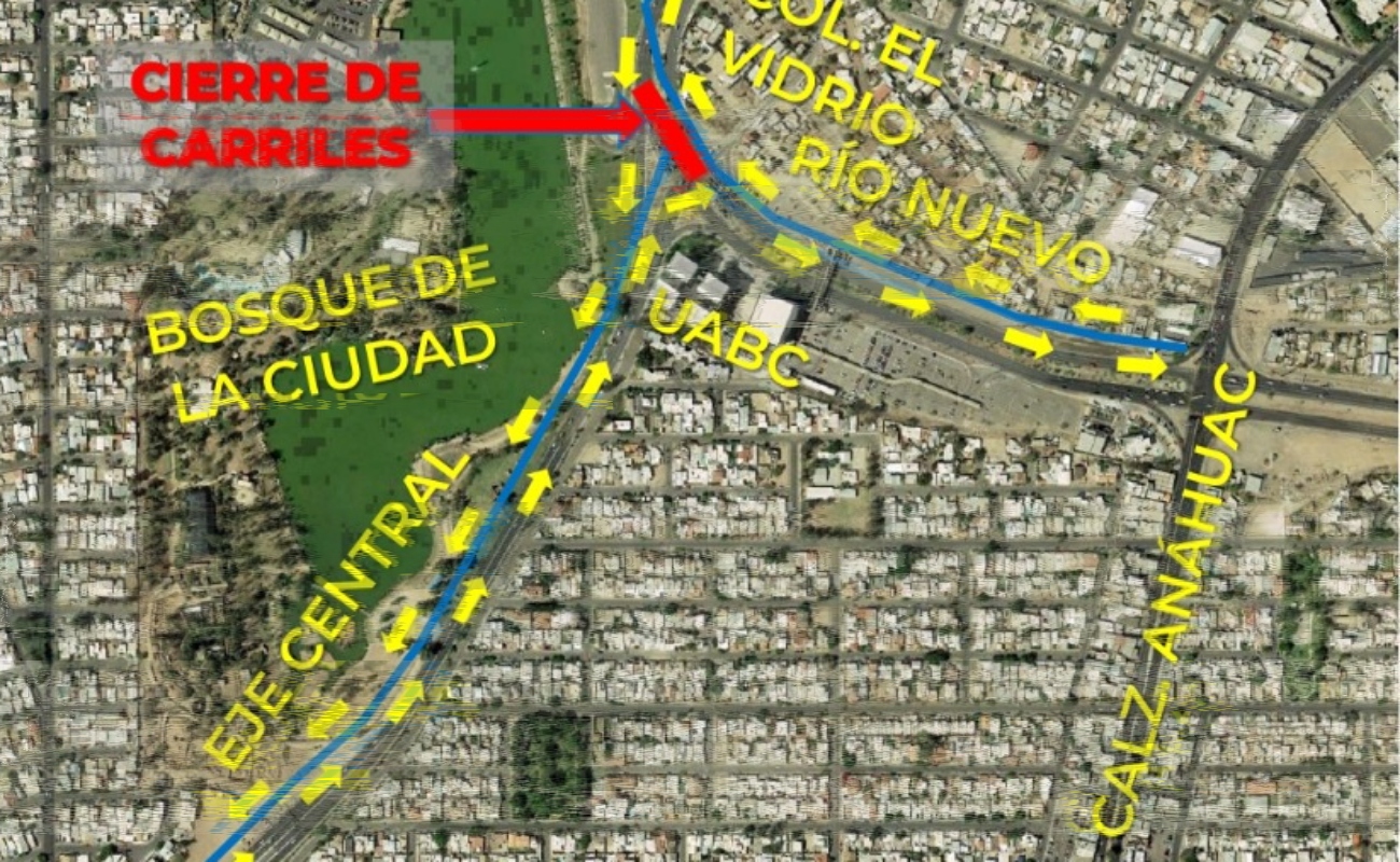 Estos cierres se llevarán a cabo en dos ocasiones, el primero será a partir de las siete de la mañana del miércoles 20 de diciembre y se reabrirá el sábado 23 a las 4 de la tarde.