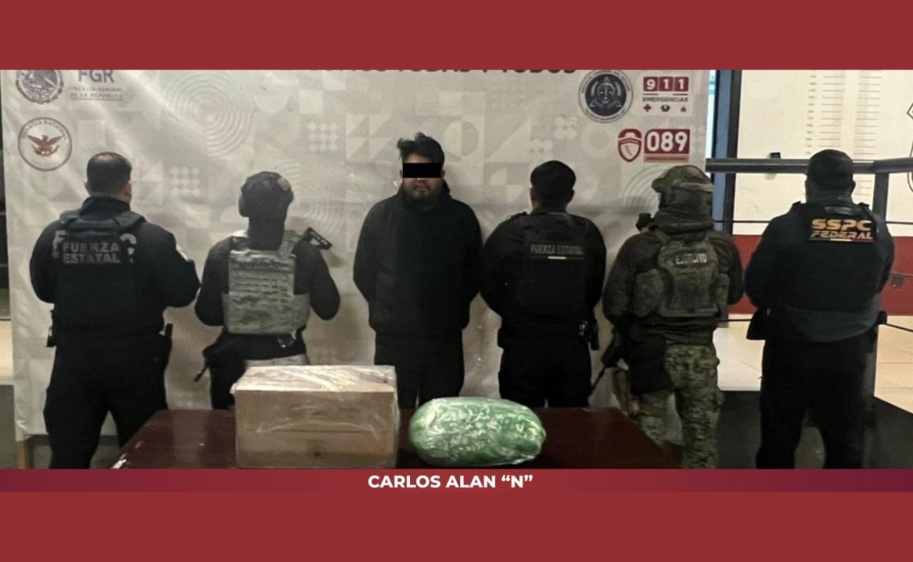 Evitan distribución de más de 7 mil envoltorios de metanfetamina; hay un detenido