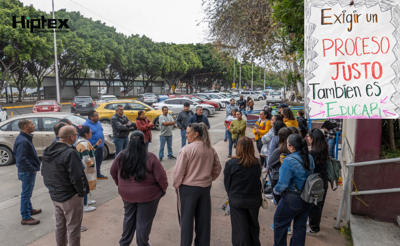 Trabajadores de la educación en Tijuana se manifiestan por hostigamiento y acoso laboral