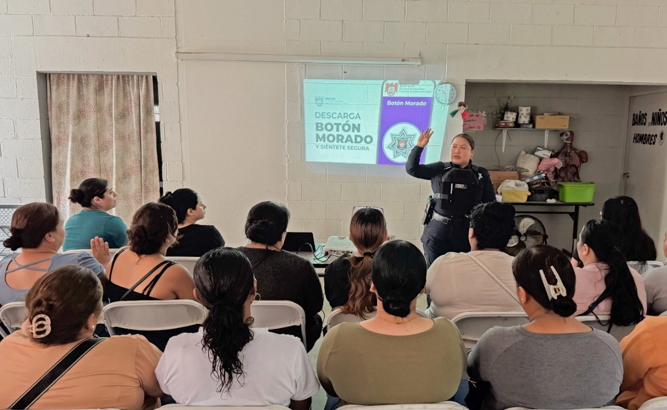 Refuerzan acciones  preventivas para la protección de las mujeres en la colonia Mariano Matamoros