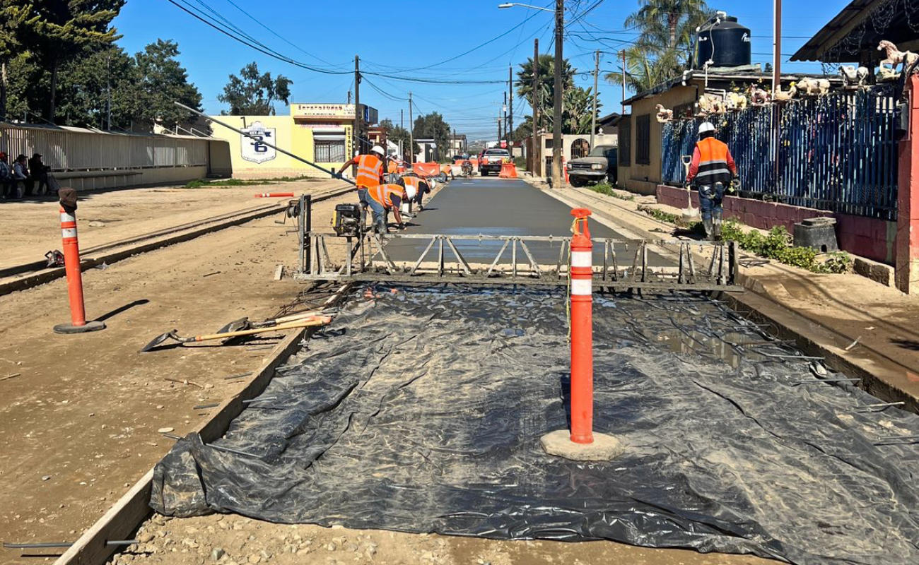 Se está utilizando concreto hidráulico.