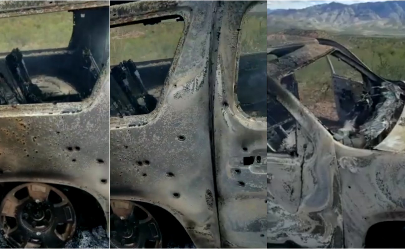 Según las autoridades, los disparos fueron los causantes del incendio de uno de los vehículos en el que murieron una mujer y cuatro menores.