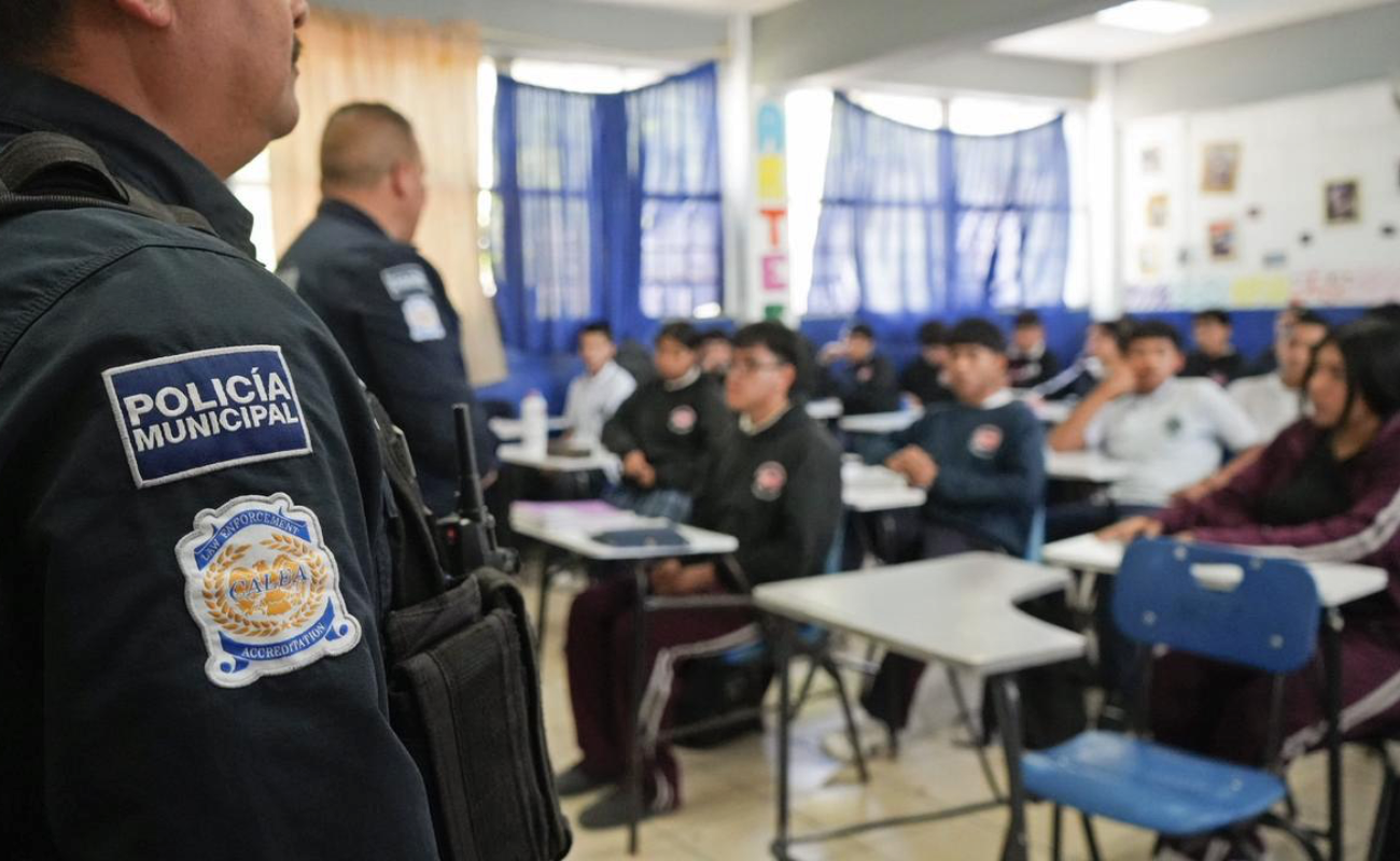 La agente canina “Vali” participó en el operativo.