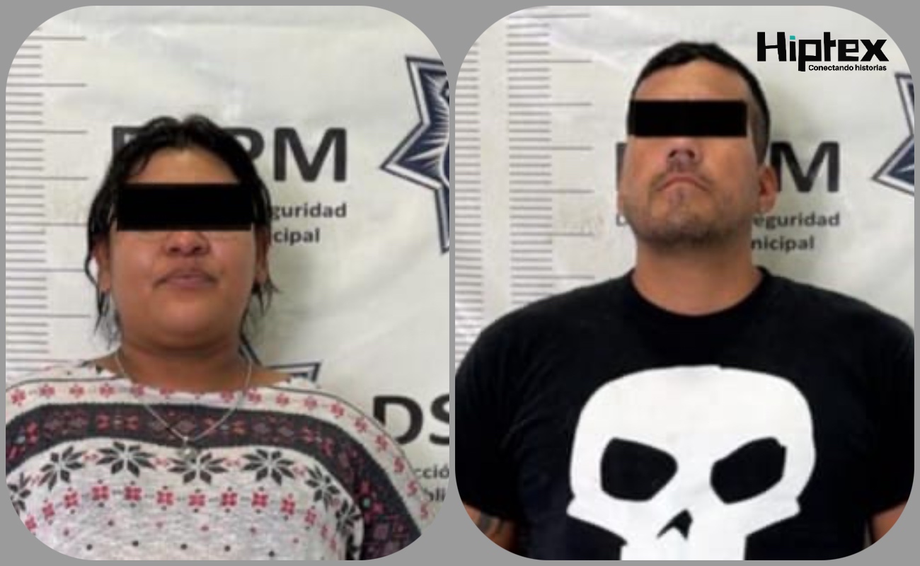 César Antonio “N”, de 38 años de edad, y Miriam “N”, de 33 años, los detenidos.